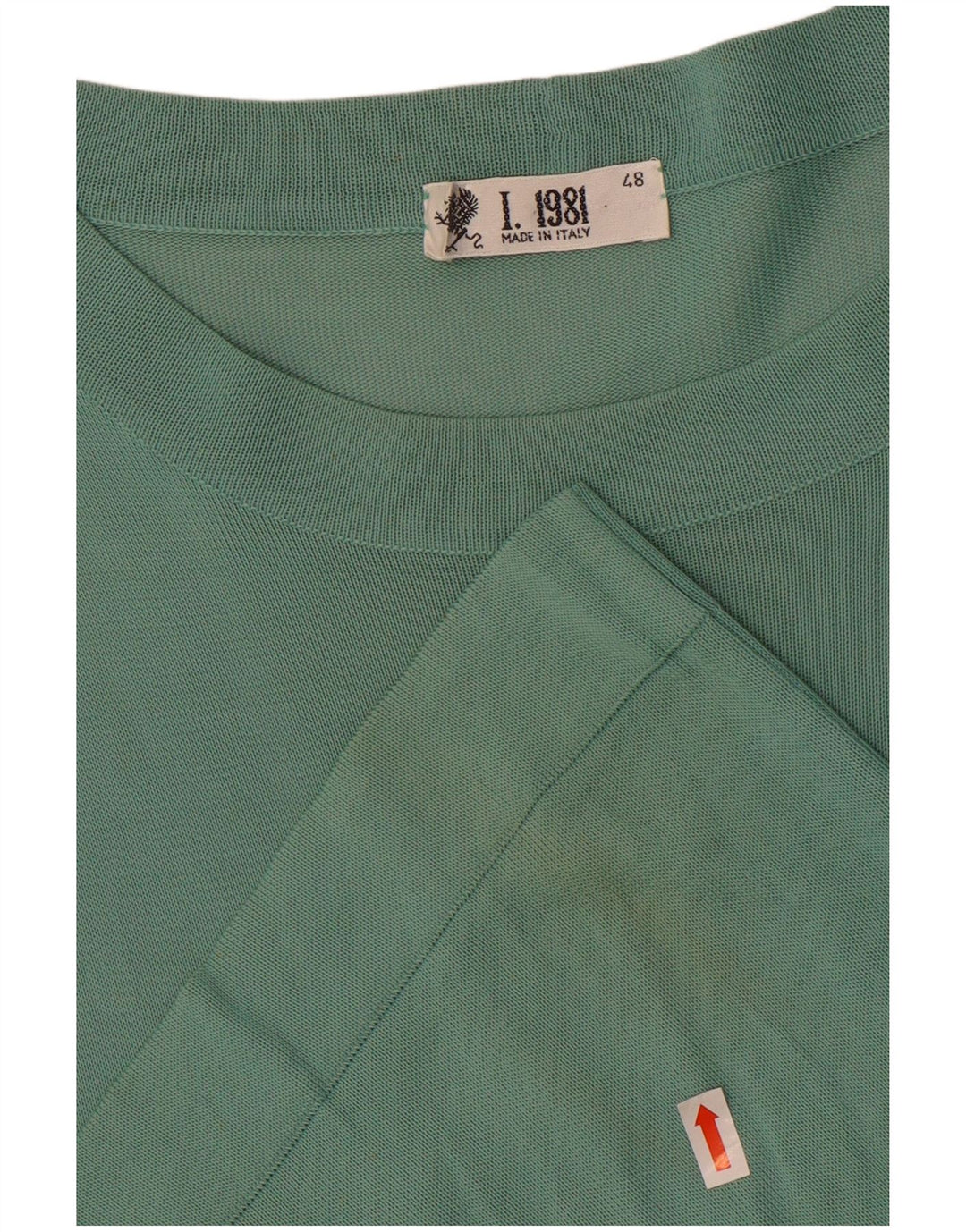 Vintage muška majica kratkih rukava IT 48 Srednje zelena viskoza