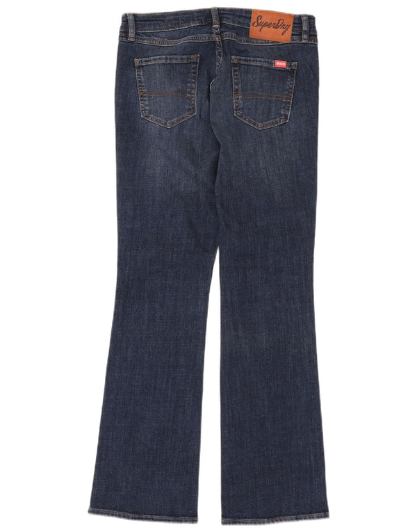 SUPERDRY Ženske Bootcut traperice W28 L30 Plavi pamuk