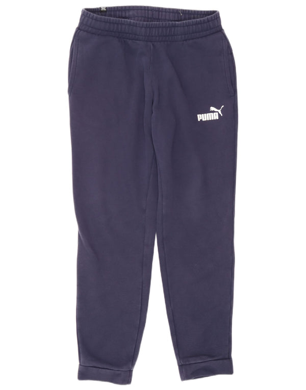 Puma Ženska trenirka Hlače Joggers UK 12 Srednje tamnoplavi pamuk