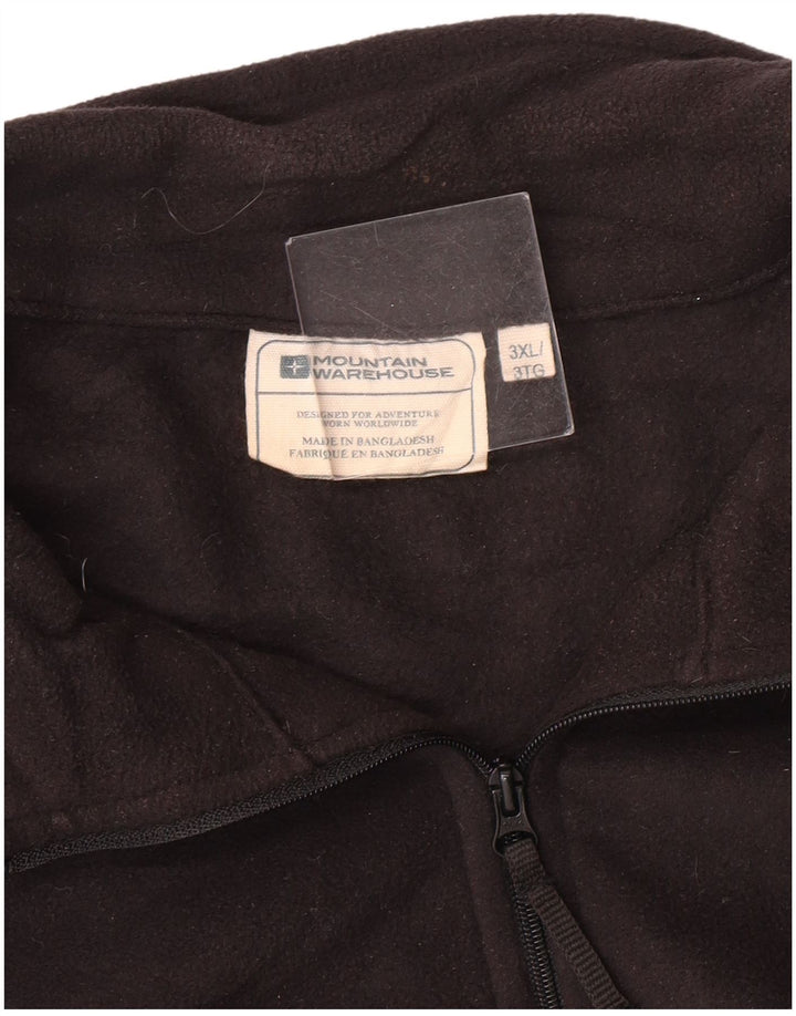 Mountain Warehouse muški džemper od flisa s patentnim izrezom 3XL crni