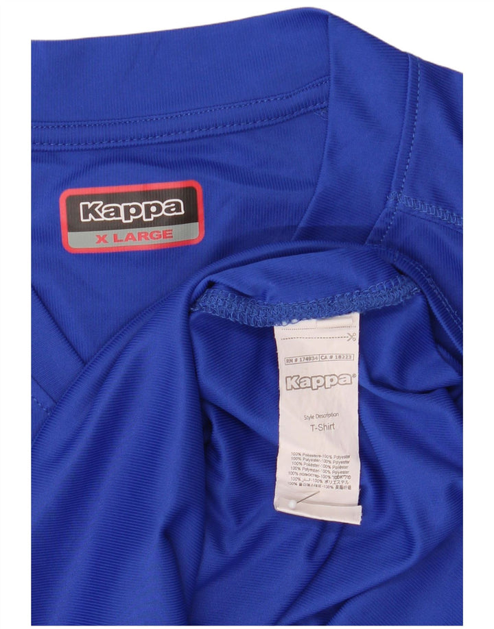 Kappa ženska majica s grafičkim motivima UK 18 XL plavi poliester