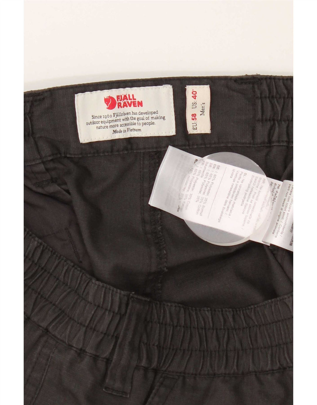 Fjall Raven muške kargo kratke hlače W40 XL sivi poliester