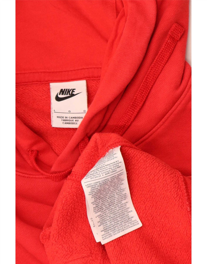 Nike muška majica s kapuljačom velika crvena pamučna