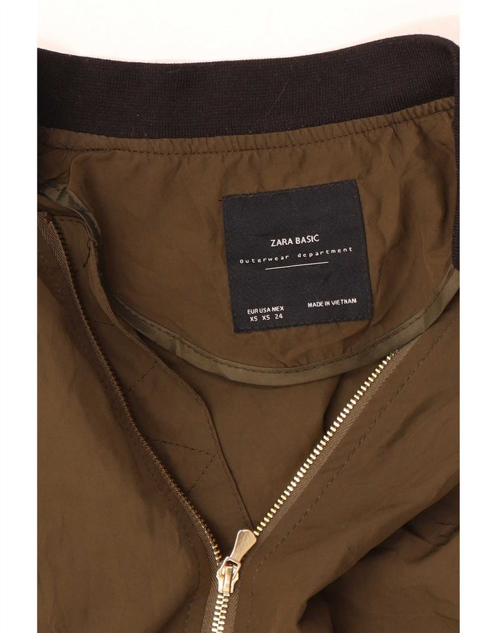 Zara ženska prevelika bomber jakna UK 6 XS smeđa