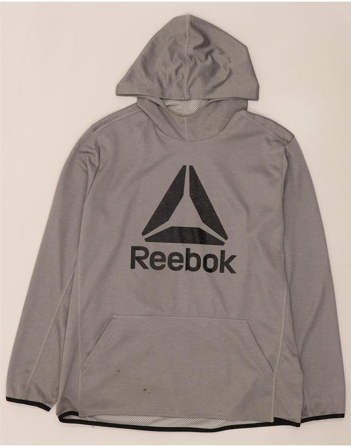 REEBOK muška majica s kapuljačom XL sivi poliester