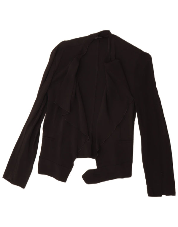 Zara Womens Open Blazer Jacket UK 10 Small Black