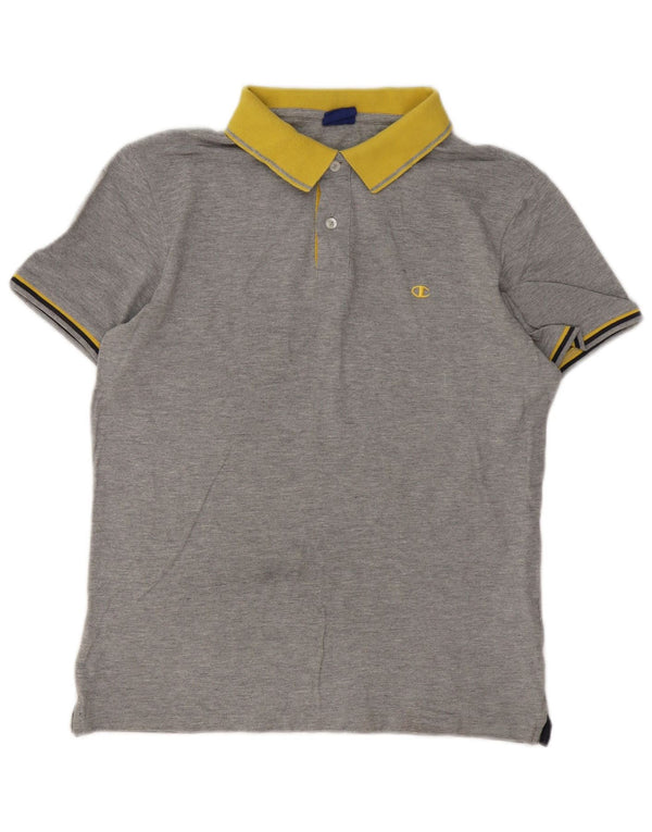 Champion muška polo majica za ragbi veliki sivi pamuk