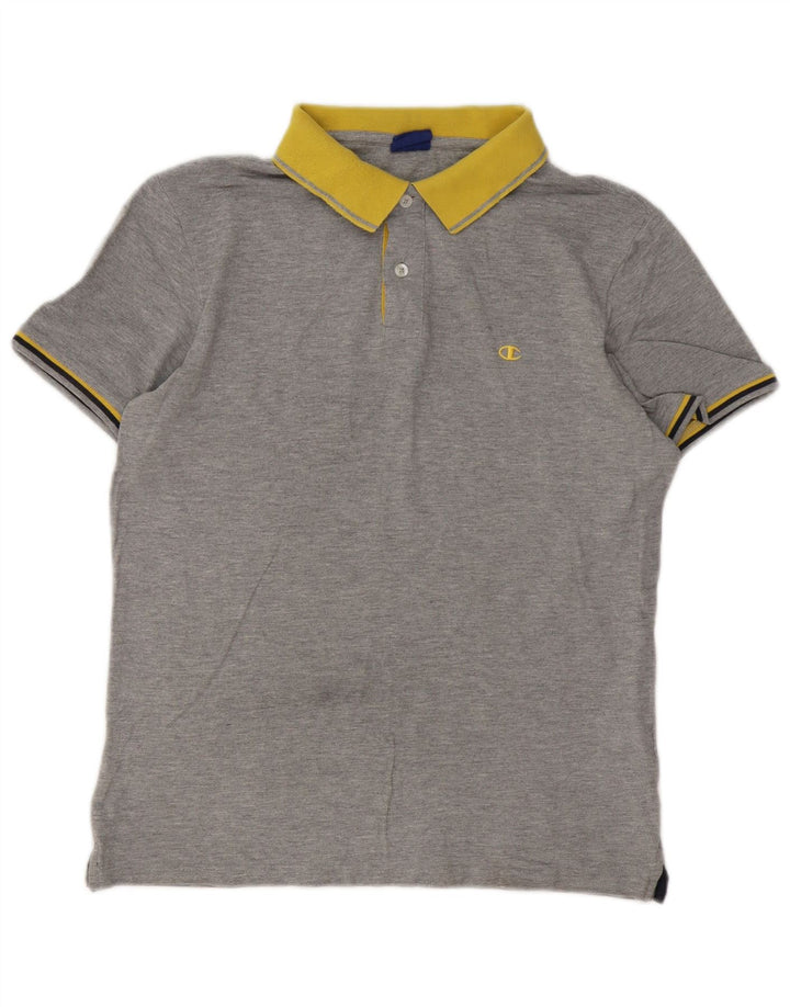Champion muška polo majica za ragbi veliki sivi pamuk