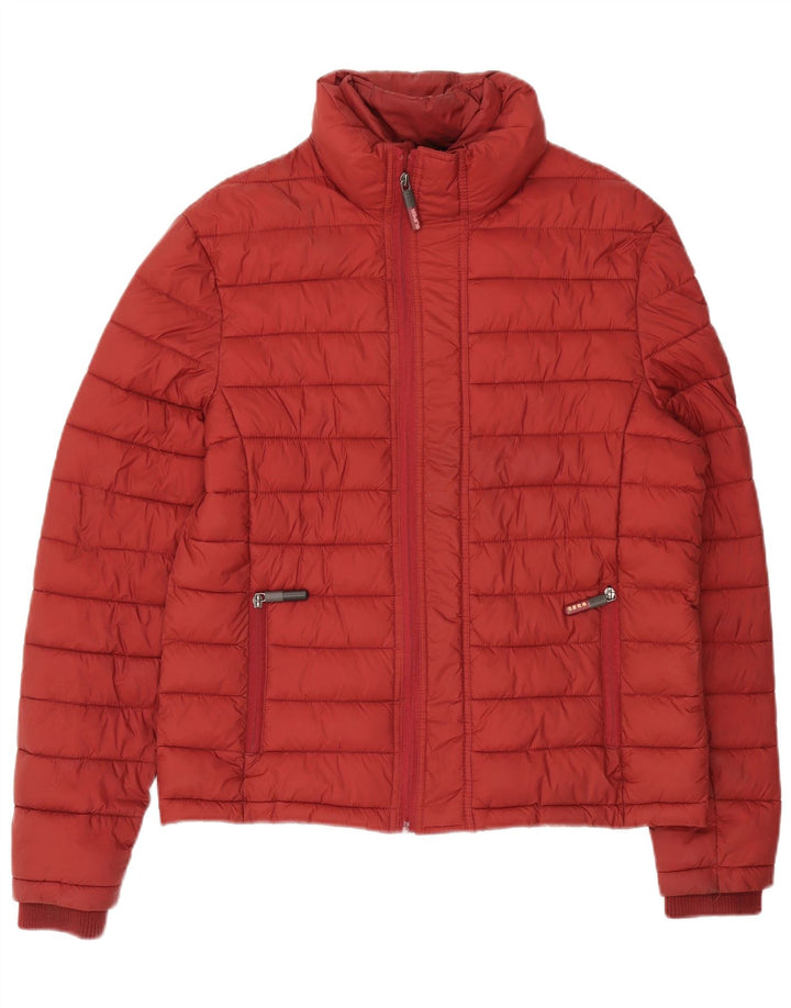 Superdry muška podstavljena jakna UK 40 Large Burgundy najlon