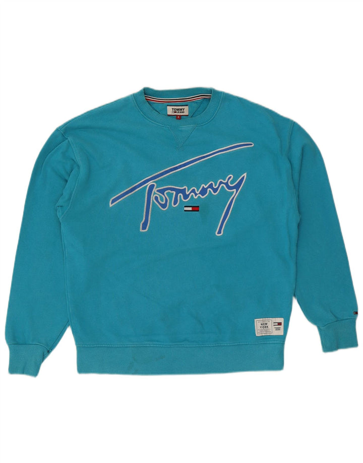 Tommy Hilfiger muška majica s grafičkim motivima Mali plavi pamuk