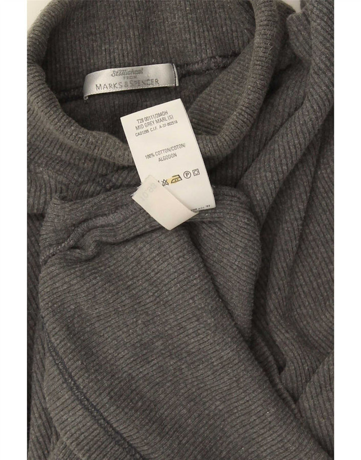 Marks & Spencer muška majica s dugim rukavima na duge rukave, mala, siva, pamučna