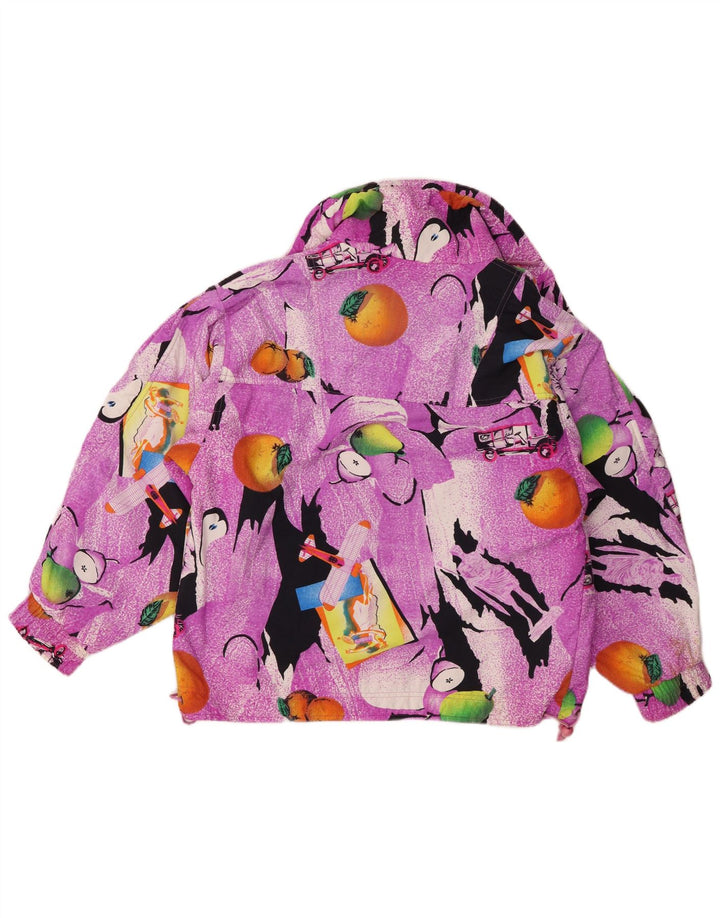 Chamonix ženska velika anorak jakna s apstraktnim uzorkom UK 10 Mala ljubičasta