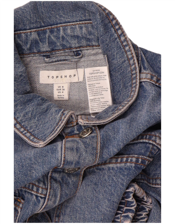 Topshop ženska crop traper jakna UK 8 Small Blue