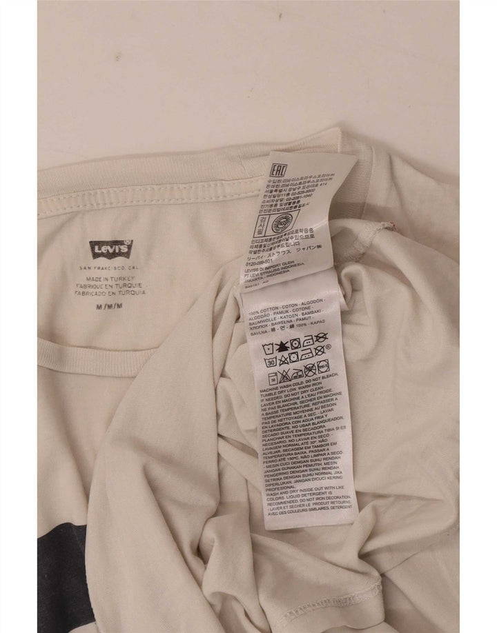 Levi's muška majica kratkih rukava s grafičkim motivima srednje bijele boje, pamuk