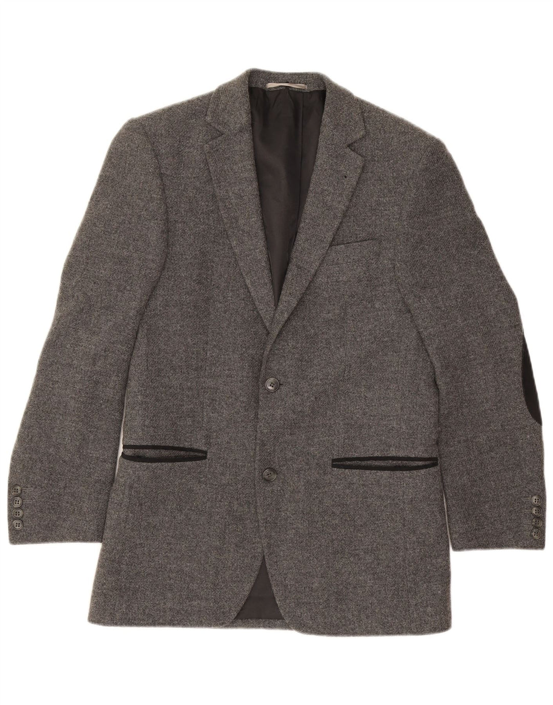 Vintage muška jakna sa 2 gumba IT 46 Mala siva vuna