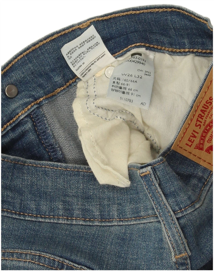 LEVI'S ženske ravne traperice visokog struka 724 W26 L32 Plave