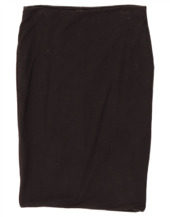 Zara ženska pencil suknja srednje veličine W28 crni pamuk