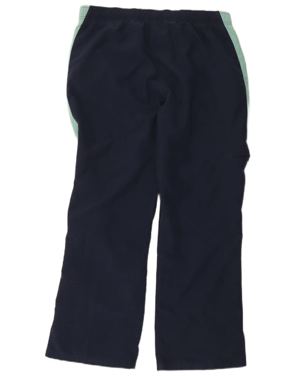 Reebok Ženske Regular Trenirke Hlače UK 14 Large Navy Blue Colourblock