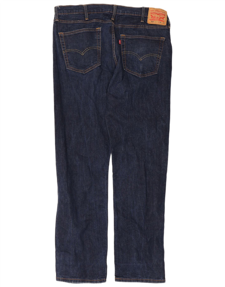 Levi's muške 514 ravne traperice W38 L34 tamnoplavi pamuk