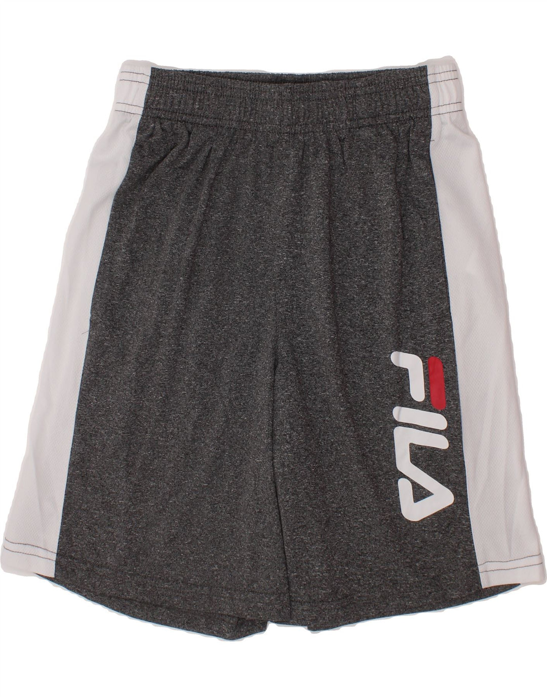 FILA Boys Graphic Sport Shorts 10-11 Years Medium  Grey Colourblock Vintage Fila and Second-Hand Fila from Messina Hembry 