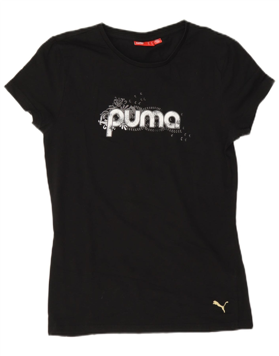 Puma ženska majica kratkih rukava Regular Graphic UK 12 srednje crni pamuk