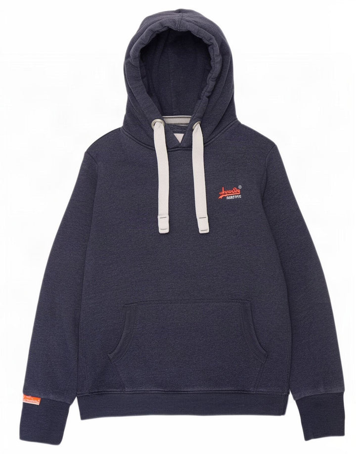 Superdry muška majica s kapuljačom srednje tamnoplavi pamuk
