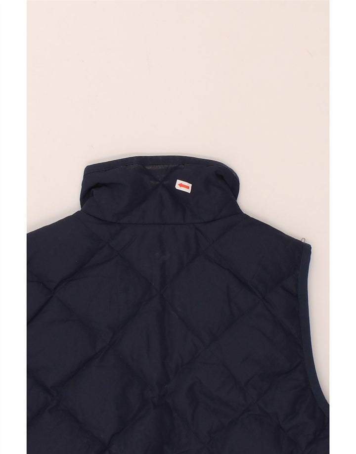 J. CREW Womens Quilted Gilet UK 2 2XS Navy Blue Polyester Vintage J. Crew and Second-Hand J. Crew from Messina Hembry 