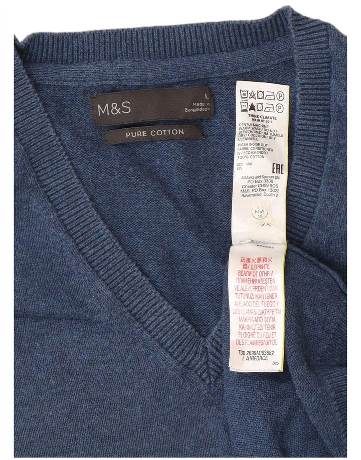 Marks & Spencer muški prsluk bez rukava Veliki tamnoplavi pamuk