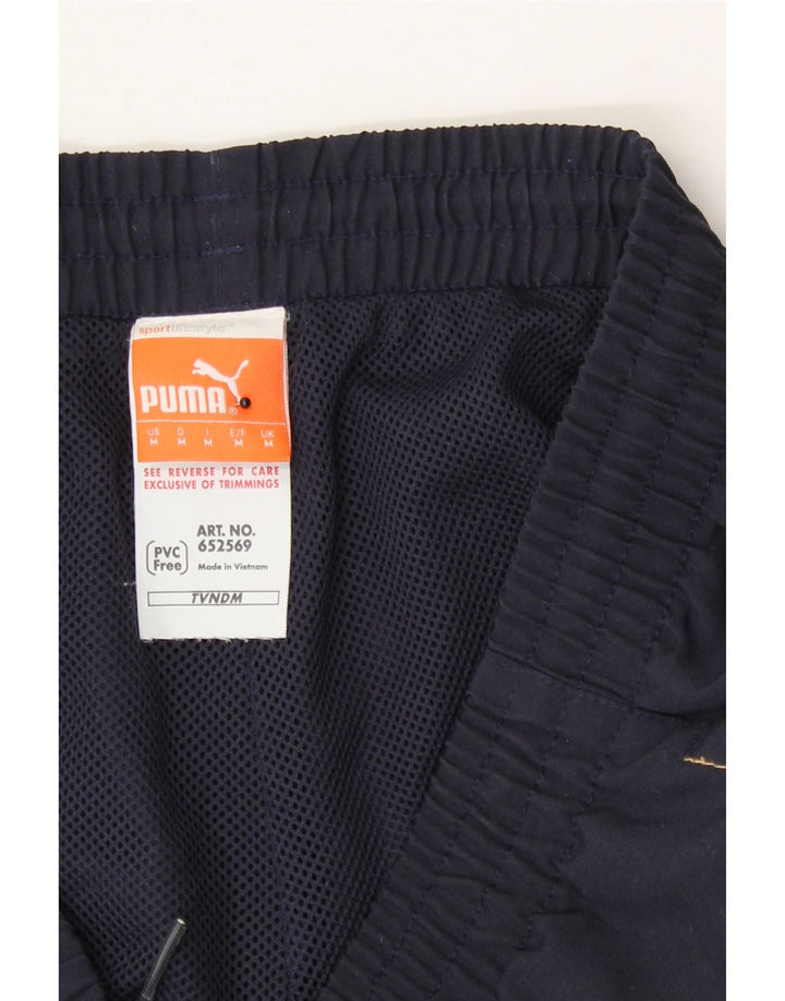 PUMA Mens Tracksuit Trousers Medium  Navy Blue Polyester Vintage Puma and Second-Hand Puma from Messina Hembry 