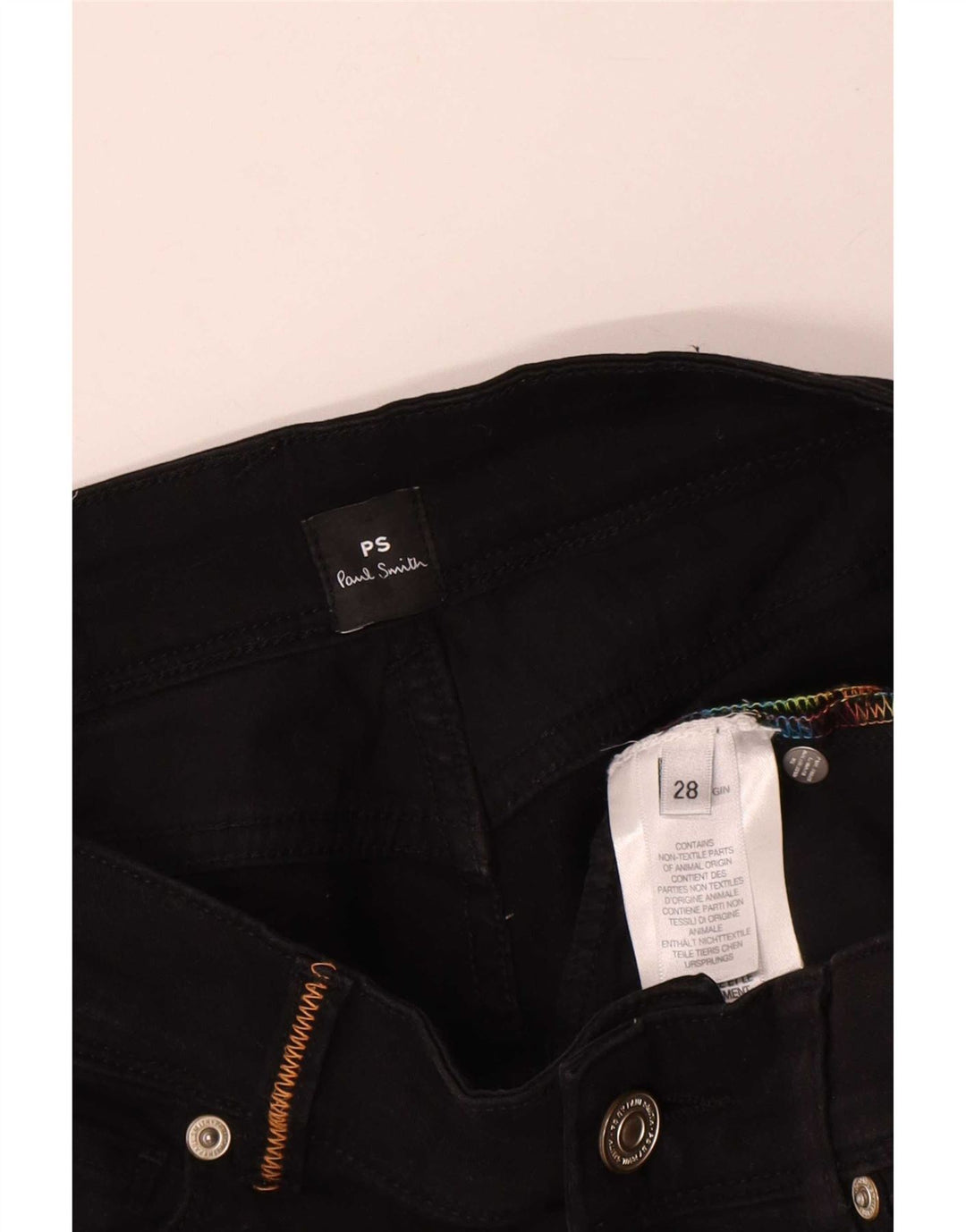 Ženske skraćene traperice Paul Smith W28 L24 crni pamuk