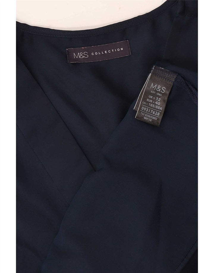 Top ženske bluze Marks & Spencer UK 12 Medium tamnoplavi poliester
