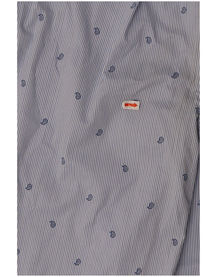 TOMMY HILFIGER Muška rastezljiva košulja veličine 15 1/2 srednje plave pruge