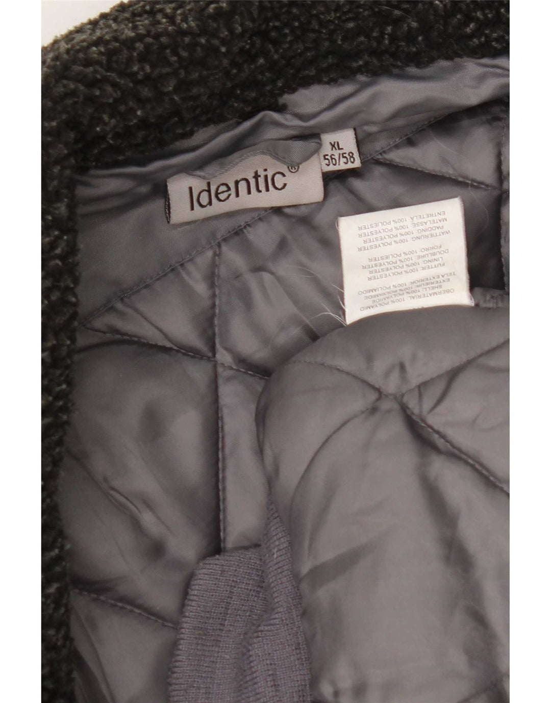 Identična muška podstavljena jakna IT 56/58 XL Sivi Colourblock najlon