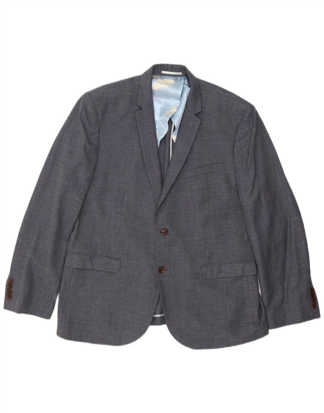 Joules muška uska jakna sa 2 gumba UK 48 4XL siva flekasta vuna