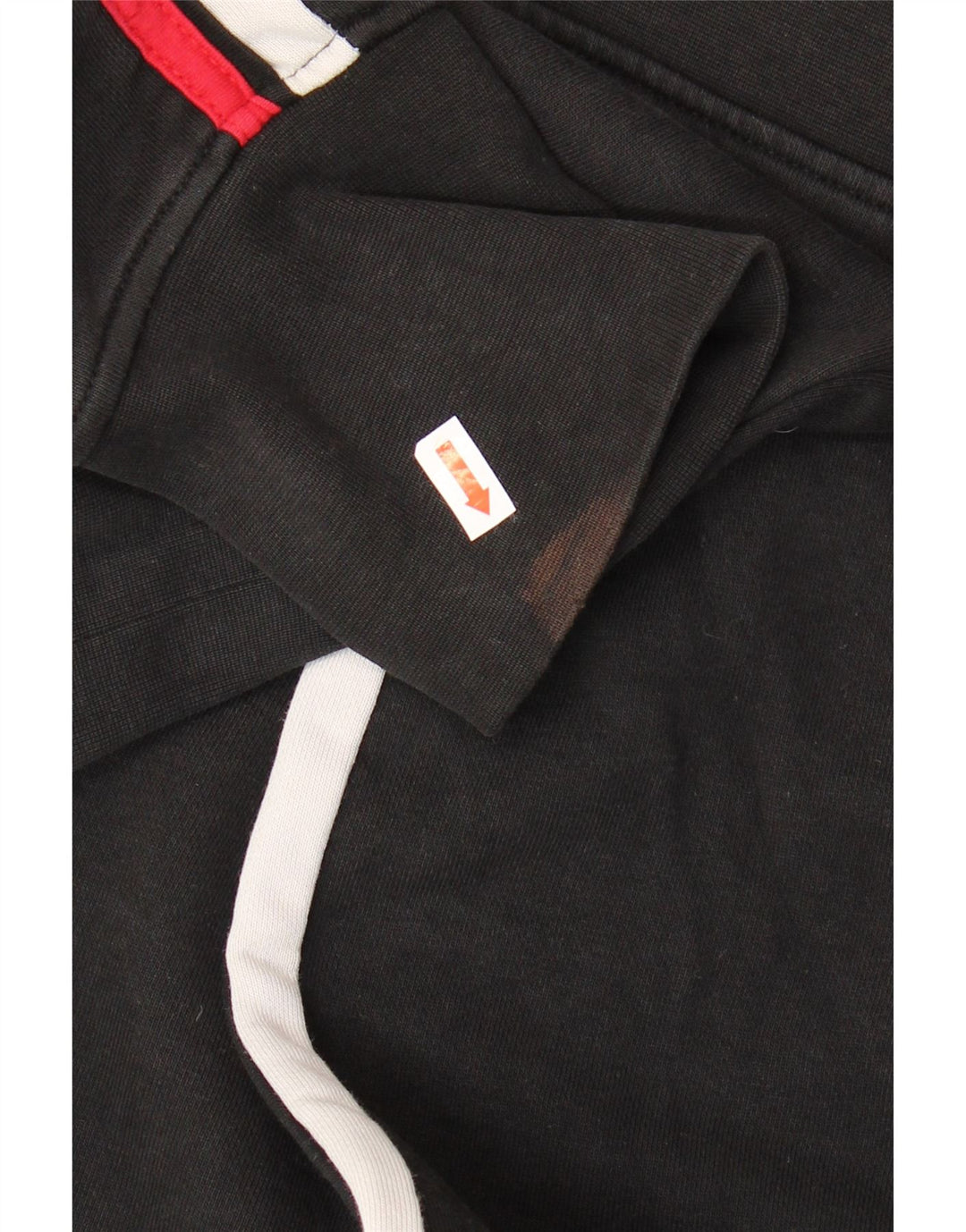 FILA Ženska skraćena majica s kapuljačom s kapuljačom UK 18 XL Crni pamuk u boji