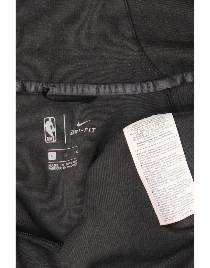 NBA muški NBA pulover s kapuljačom s patentnim zatvaračem Veliki sivi poliester u boji