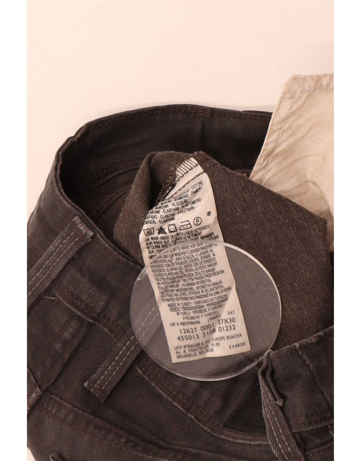 Levi's ženske ravne traperice W27 L30 sivi pamuk