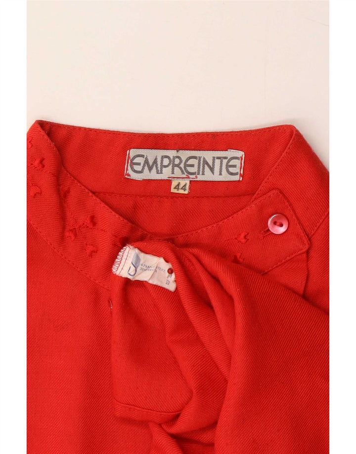 Vintage ženska košulja bluza IT 44 Srednje crveni poliester