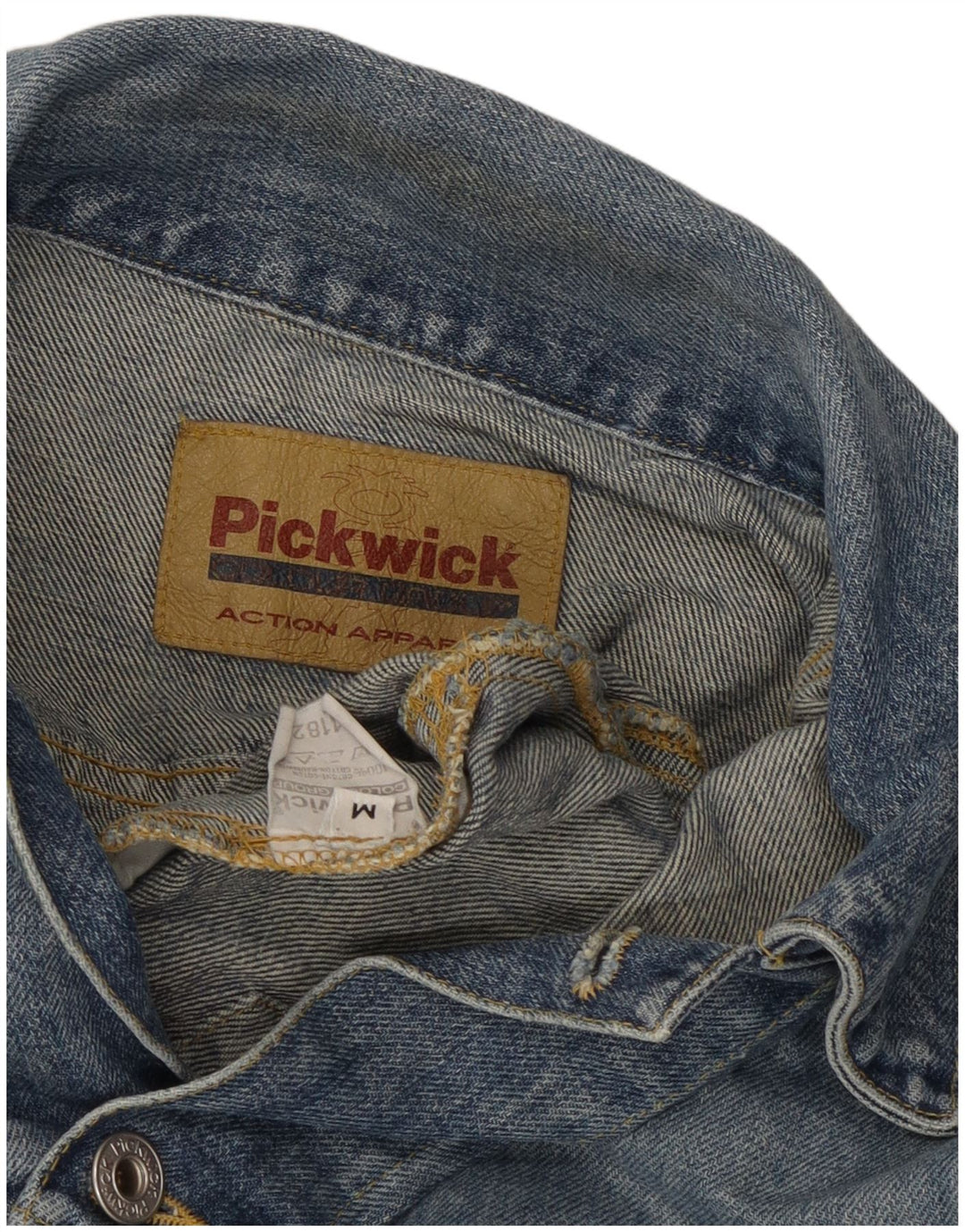 Pickwick muška traper jakna UK 38 srednje plavi pamuk