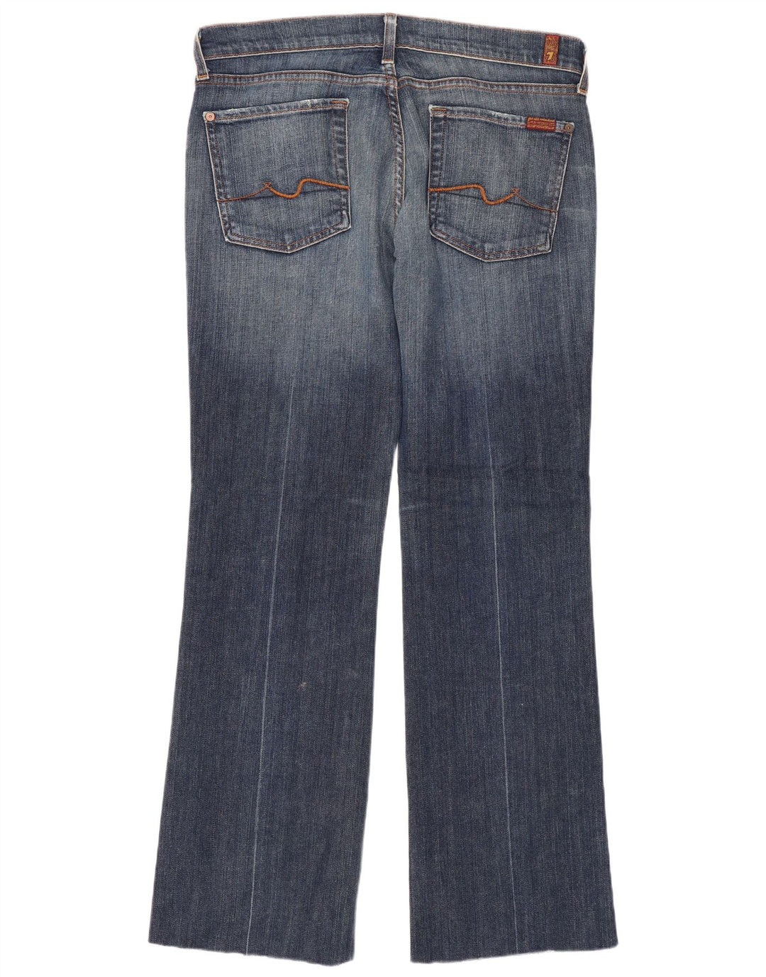 7 For All Mankind Ženske Bootcut traperice W31 L30 Plavi pamuk