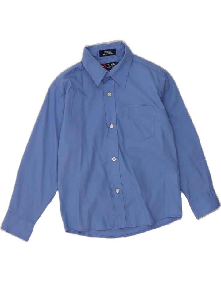 CHAPS Boys Shirt 6-7 Years Blue Cotton Vintage Chaps and Second-Hand Chaps from Messina Hembry 