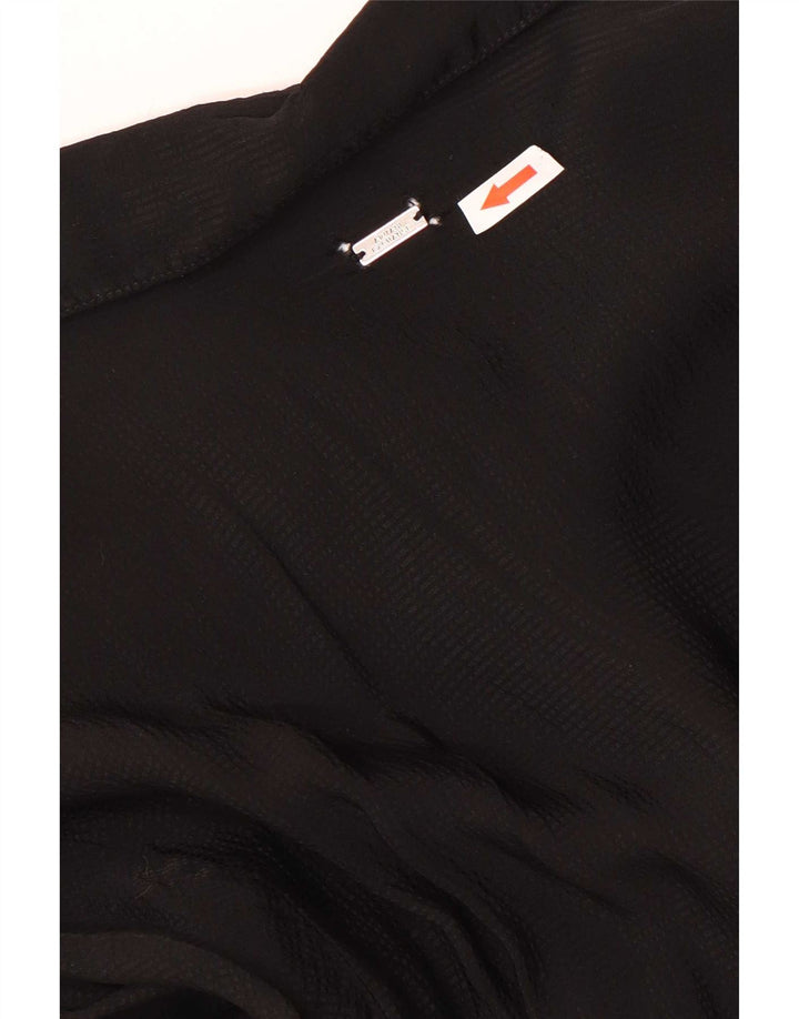 Armani Exchange ženska košulja bluza UK 14 Velika crna viskoza