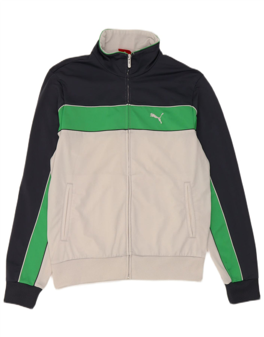 Puma muška gornja jakna trenirke Medium White Colourblock Poliester