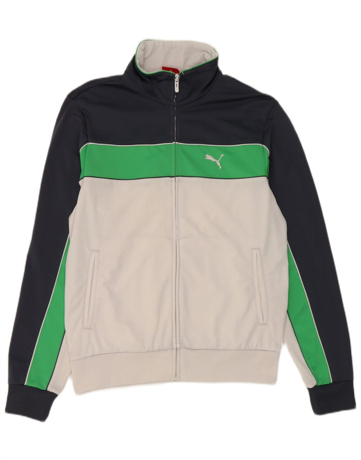 Puma muška gornja jakna trenirke Medium White Colourblock Poliester