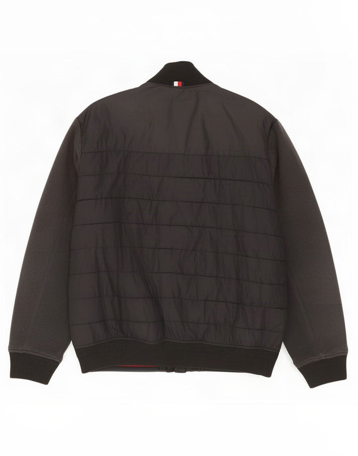 Tommy Hilfiger muška podstavljena jakna UK 44 2XL crni poliamid