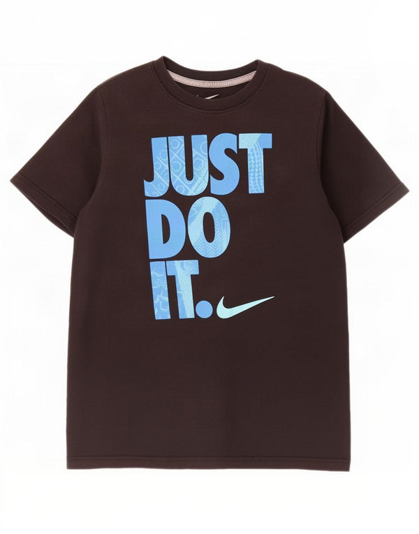 Nike Boys Graphic T-Shirt Top 12-13 Years Large Black