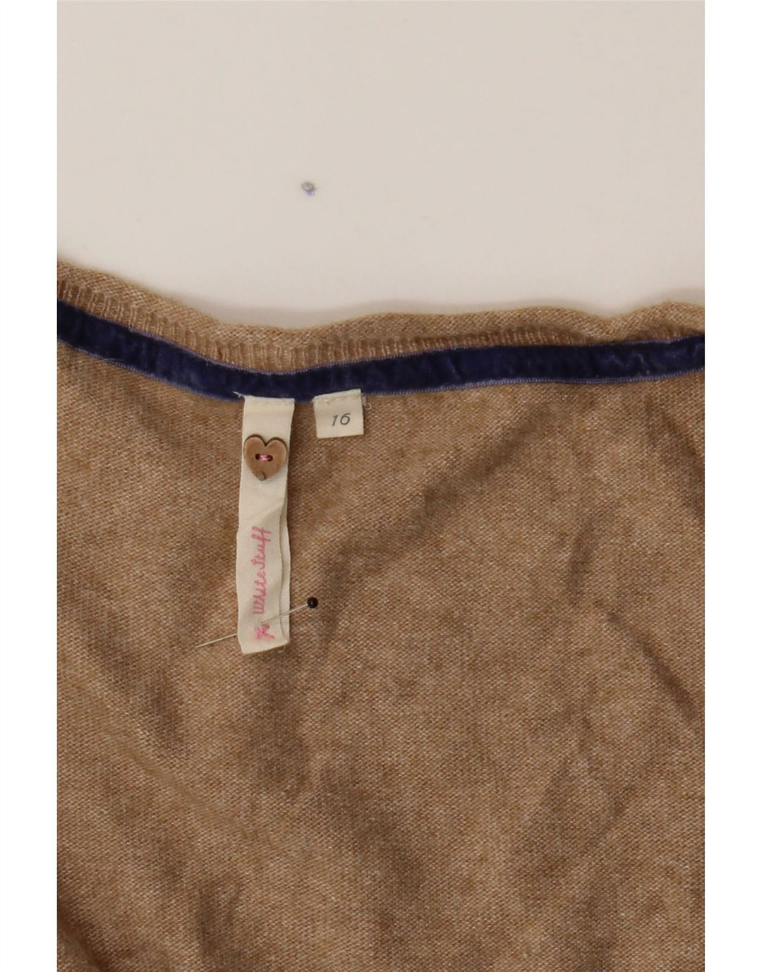 WHITE STUFF Womens Vest Tank Top UK 16 Large Beige Viscose Vintage White Stuff and Second-Hand White Stuff from Messina Hembry 
