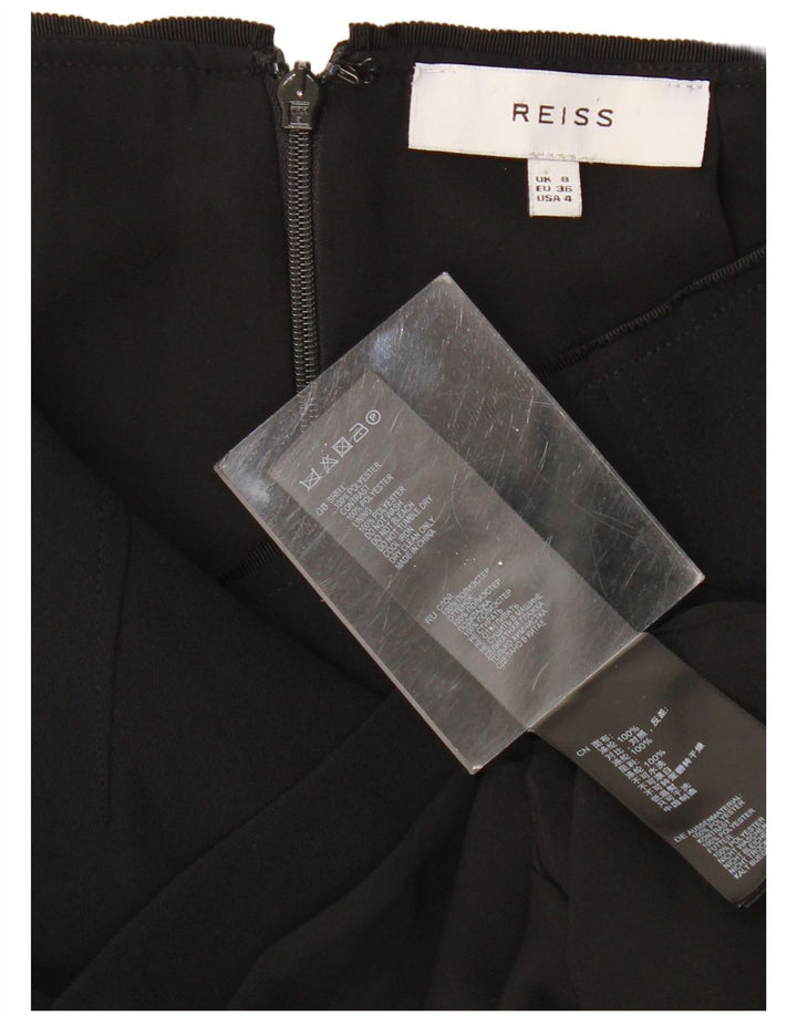 REISS Ženska asimetrična suknja UK 8 Mala W28 crni poliester
