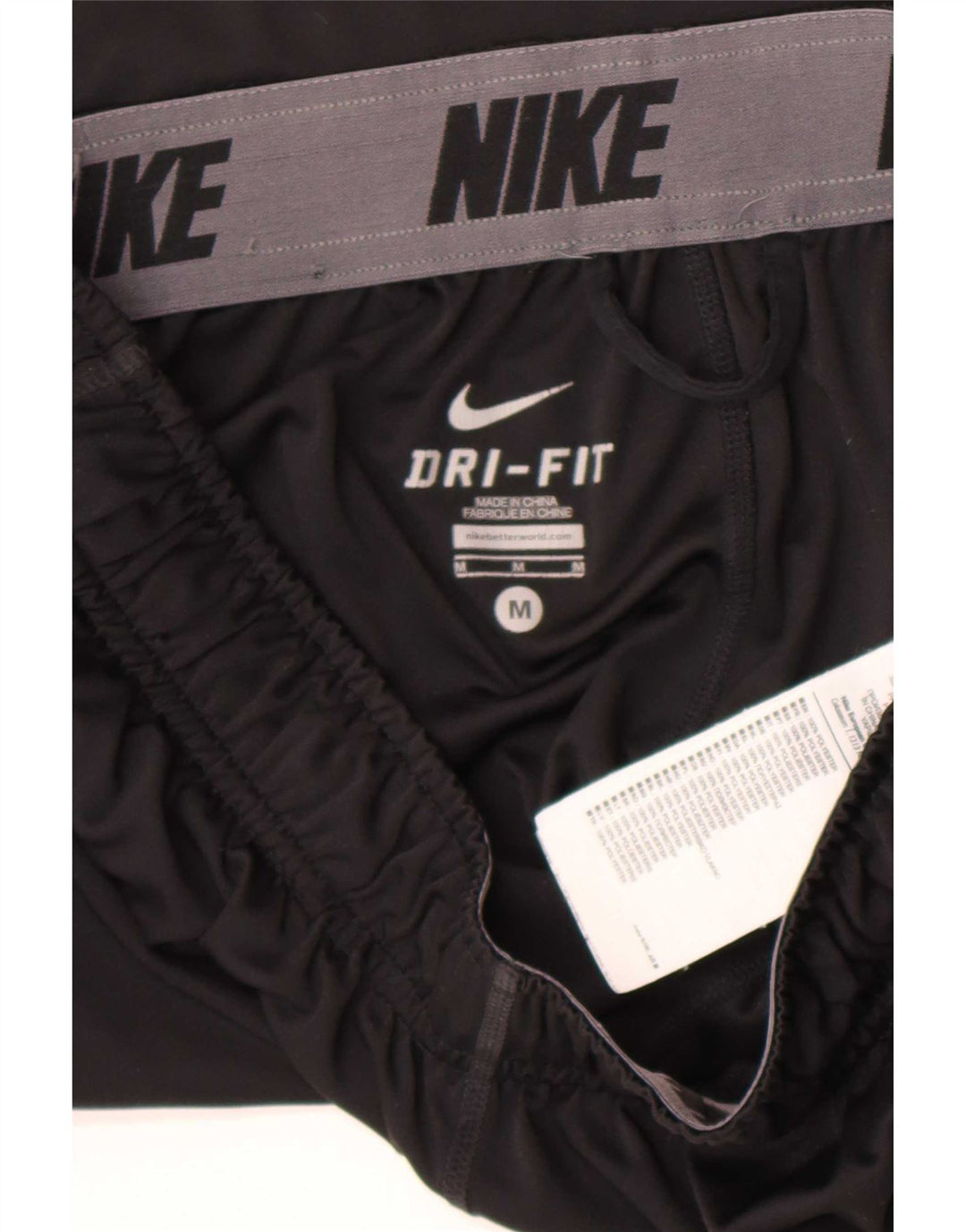 Nike muške Dri Fit sportske kratke hlače srednje crne boje od poliestera