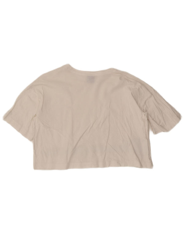 Champion ženska majica kratkih rukava s velikim grafičkim kratkim rukavima UK 10 Small White